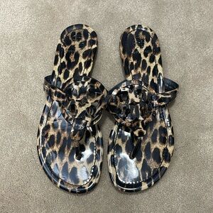 Tory Burch Miller Sandal Leopard - Size 7.5